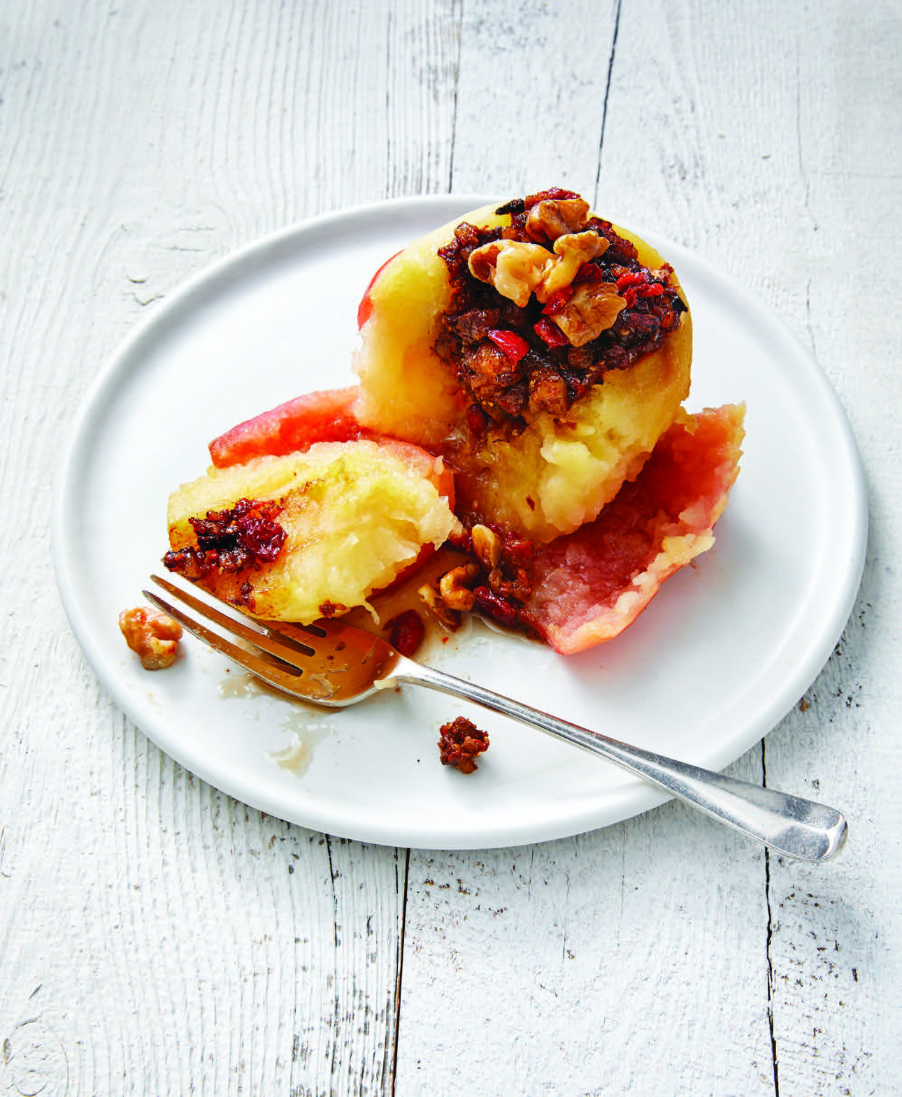 Baked Apples with Walnuts and Goji Berries