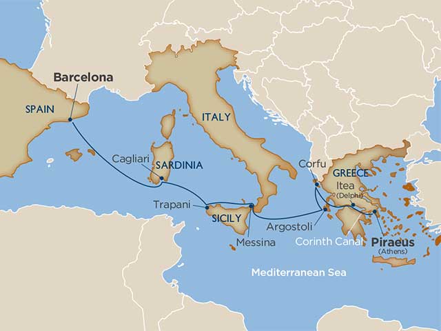 A Piece of Greece, A Slice of Sicily, & The Corinth Canal Cruise (2023)