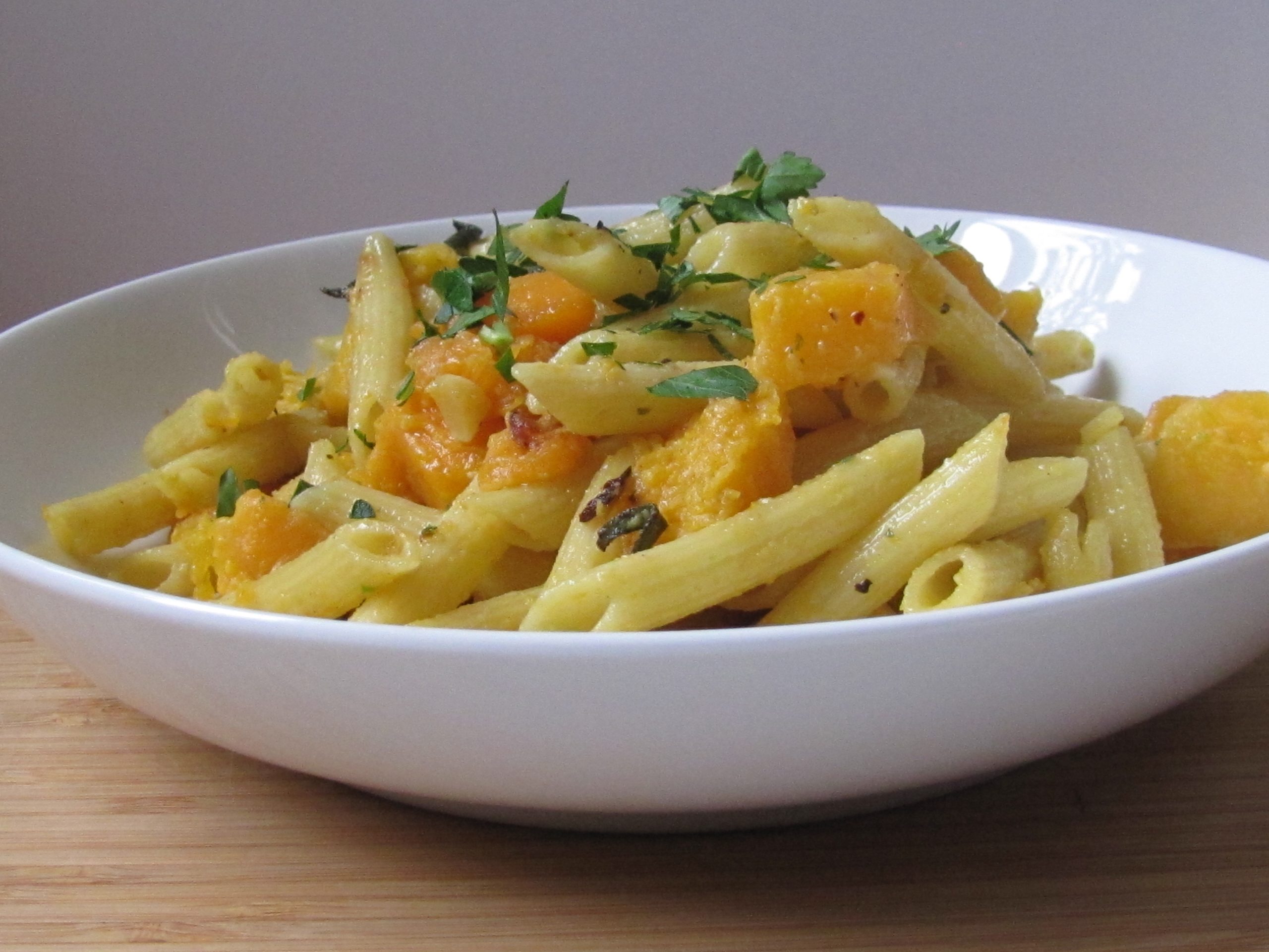 Penne with Roasted Butternut Squash and Sage