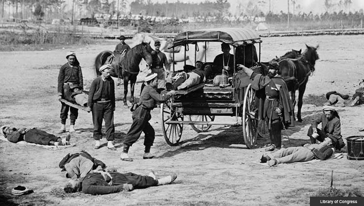 Ambulance during the Civil War