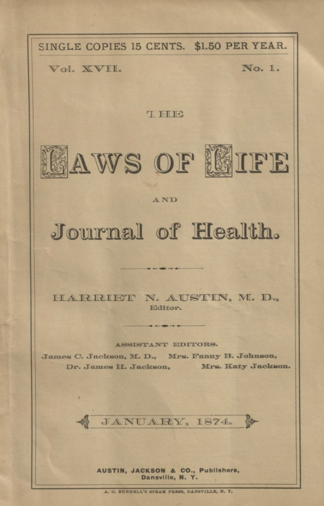 Laws of Life and Journal of Health