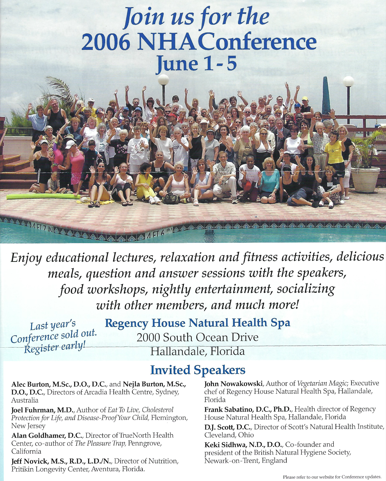 Conference Program. Hallandale, FL. – 2006