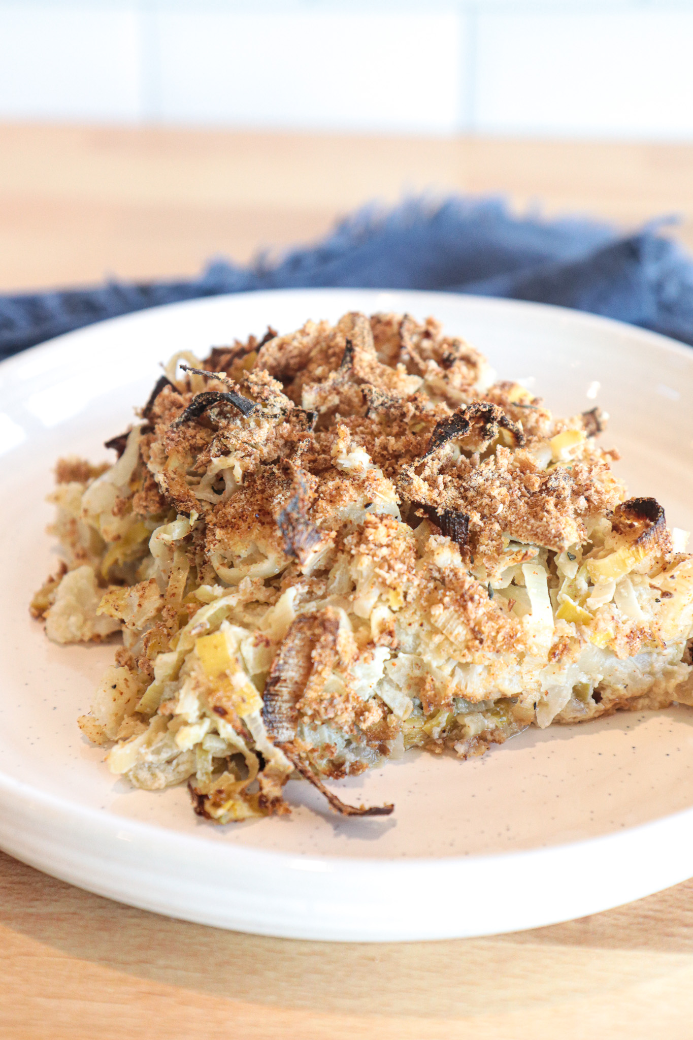 Cauliflower Leek Gratin