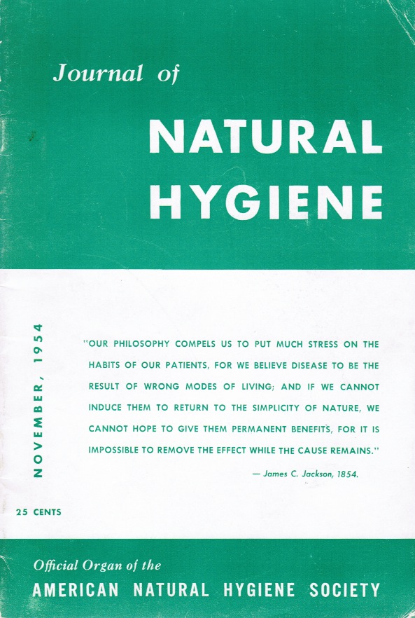 Journal of Natural Hygiene November 1954
